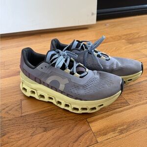 On Running Shoe Label - Black and Gray